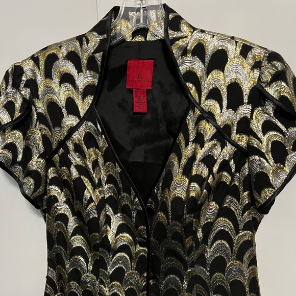 Stunning black and gold top. Perfect for evening wear. - Picture 1 of 4